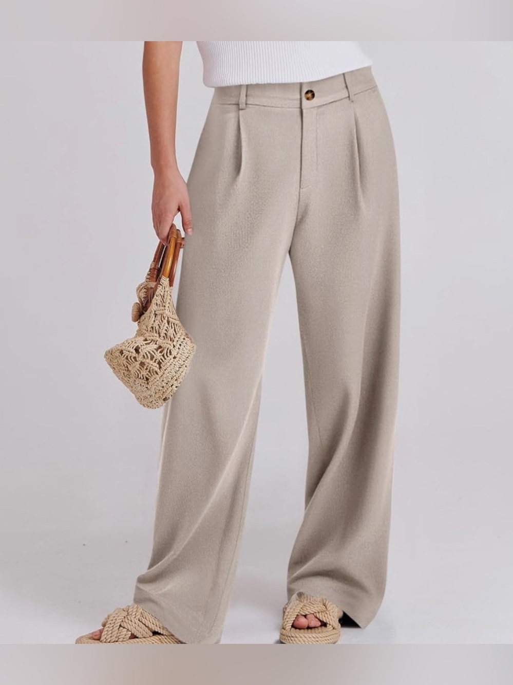 High-Waist Wide-Leg Women’s Pants - Picture 4 of 4